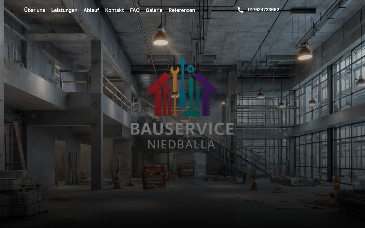 Website Bauservice Niedballa