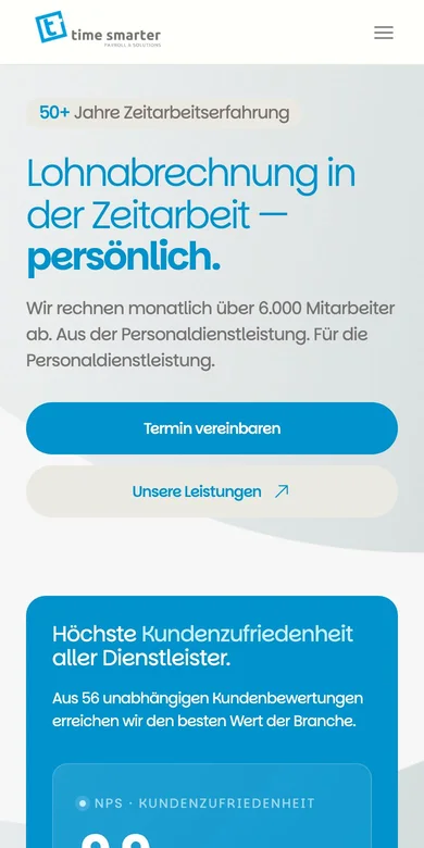 TimeSmarter auf dem Handy